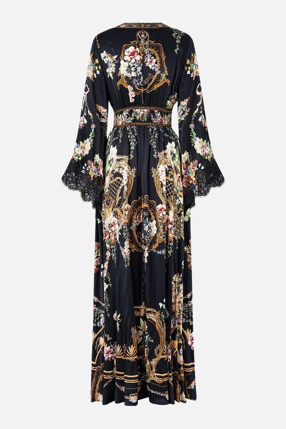 KIMONO SLEEVE DRESS WITH SHIRRING DETAIL - 8