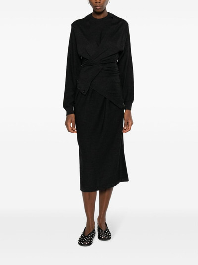 Lemaire wool-blend midi dress outlook