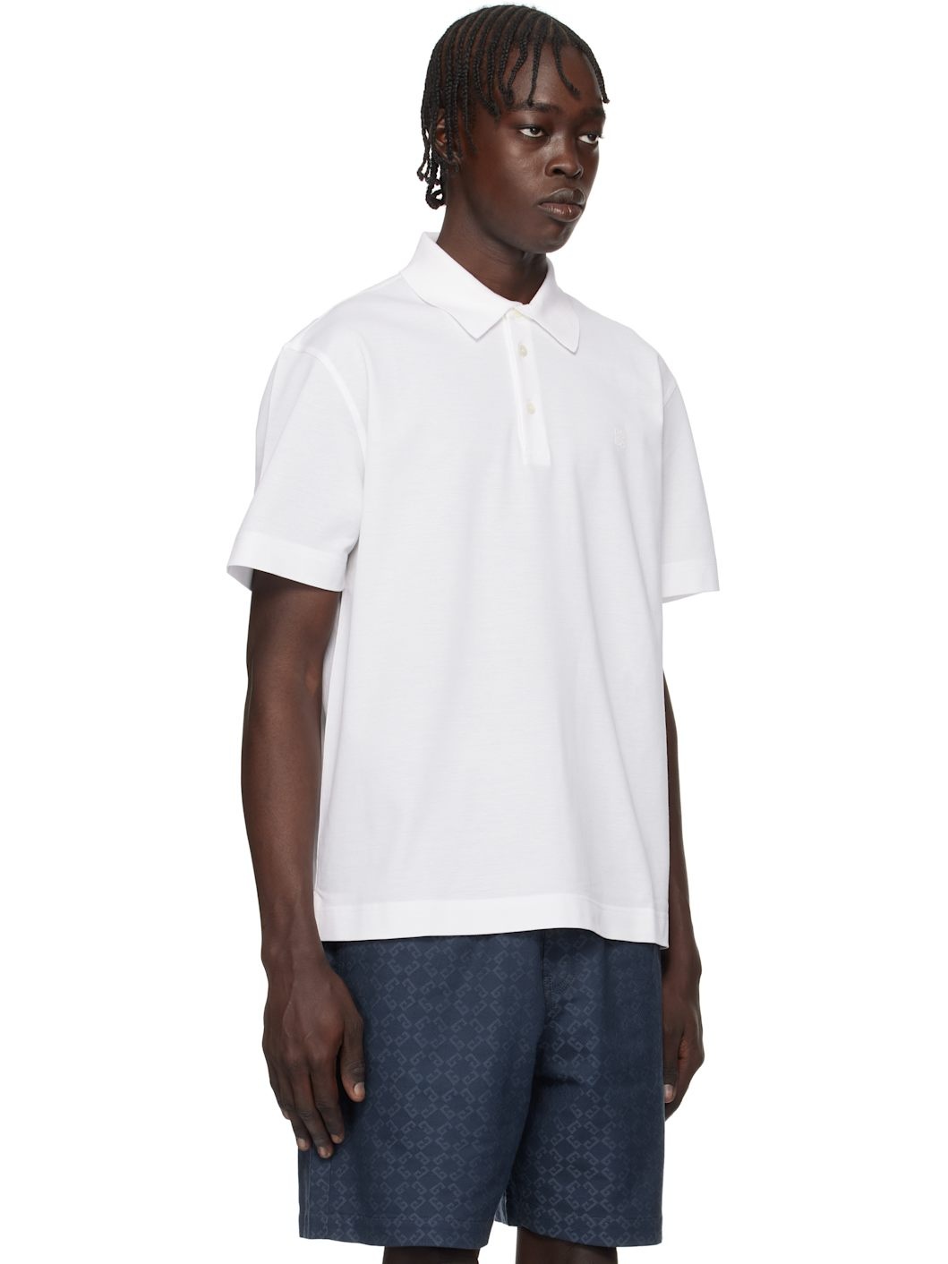 White 4G Detail Polo - 2