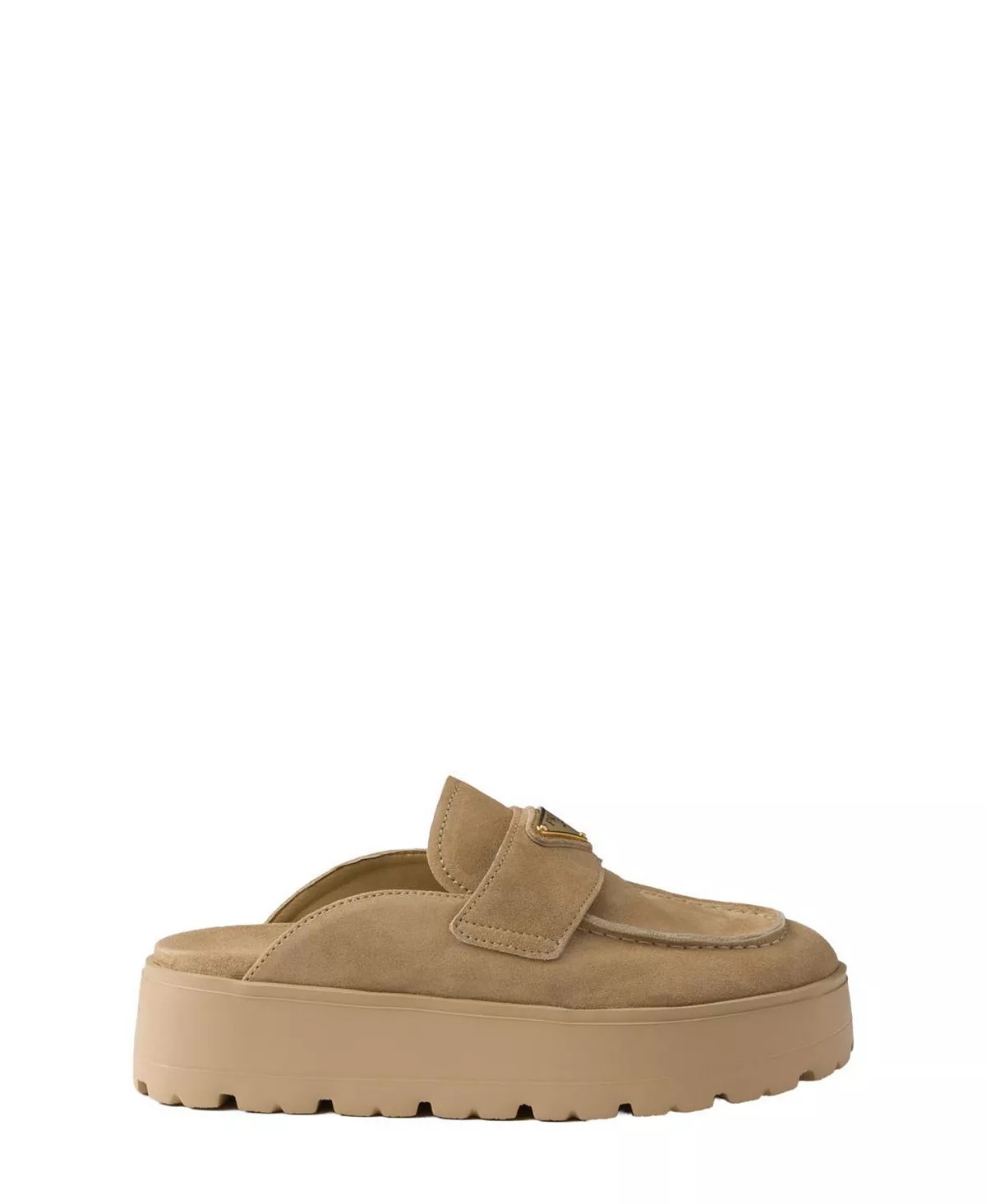 Women's Suede Flatform Mules - 2