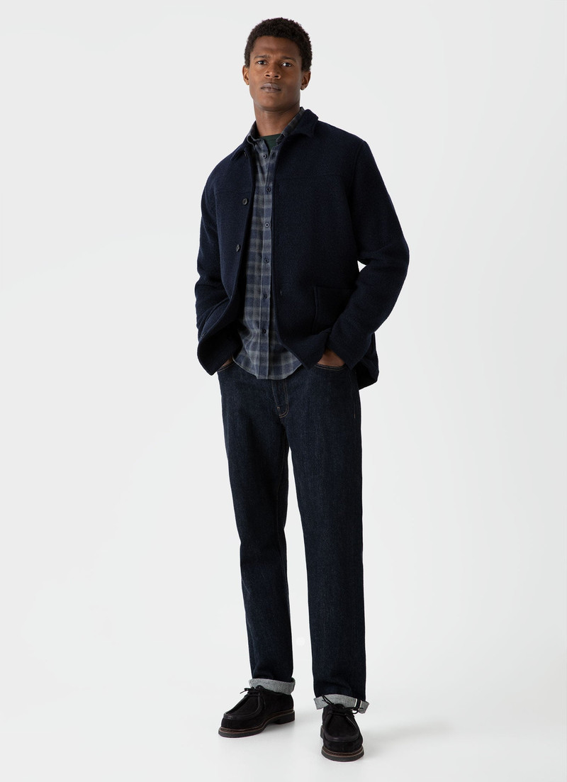 Sunspel Button Down Flannel Shirt outlook