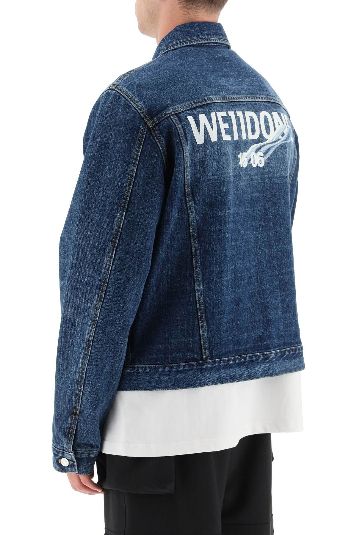 REGULAR FIT DENIM JACKET WE11DONE - 7