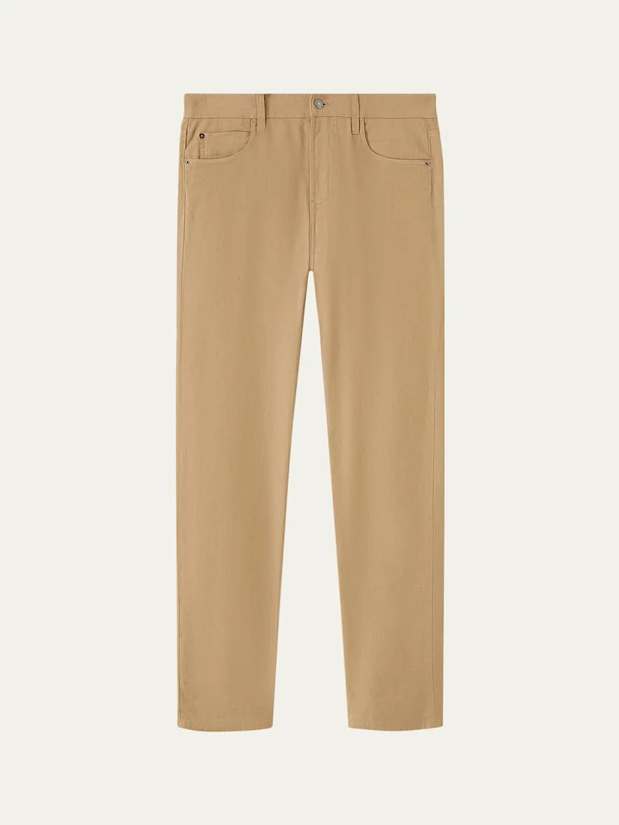 Men's Quarona Linen and Cotton Straight-Leg Jeans - 1