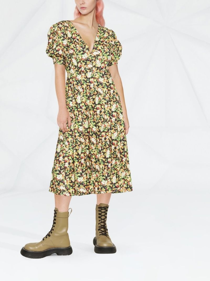 Marni floral-print midi dress | REVERSIBLE