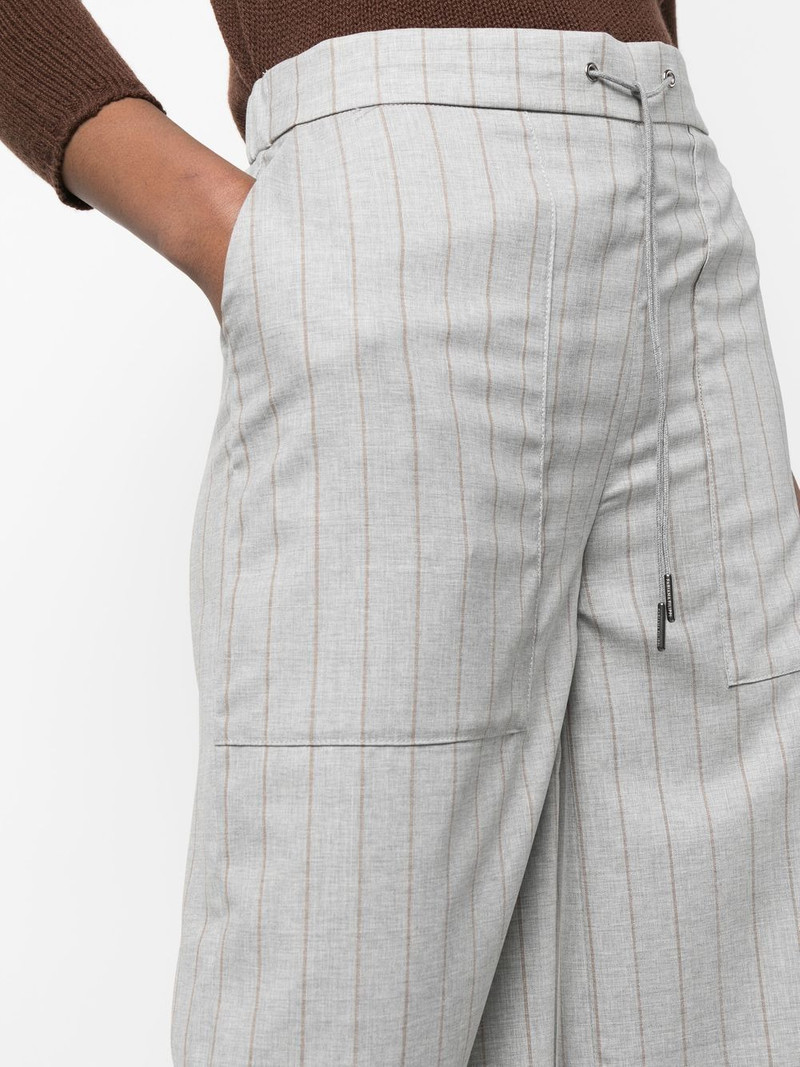 pinstripe straight-leg trousers 5