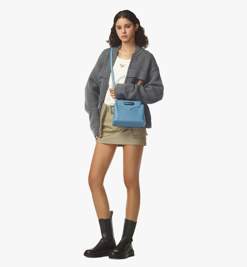 Soft Diamond Tote in Embossed Leather 6