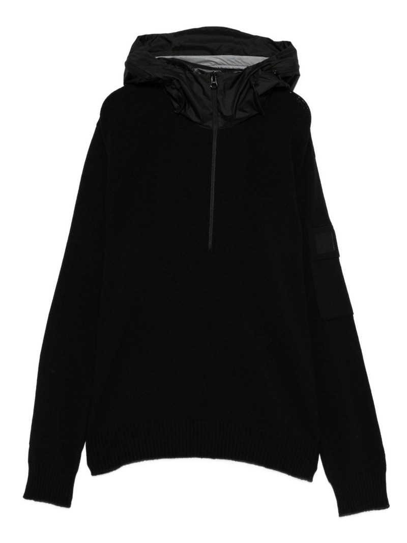 half-zip hooded jumper 1