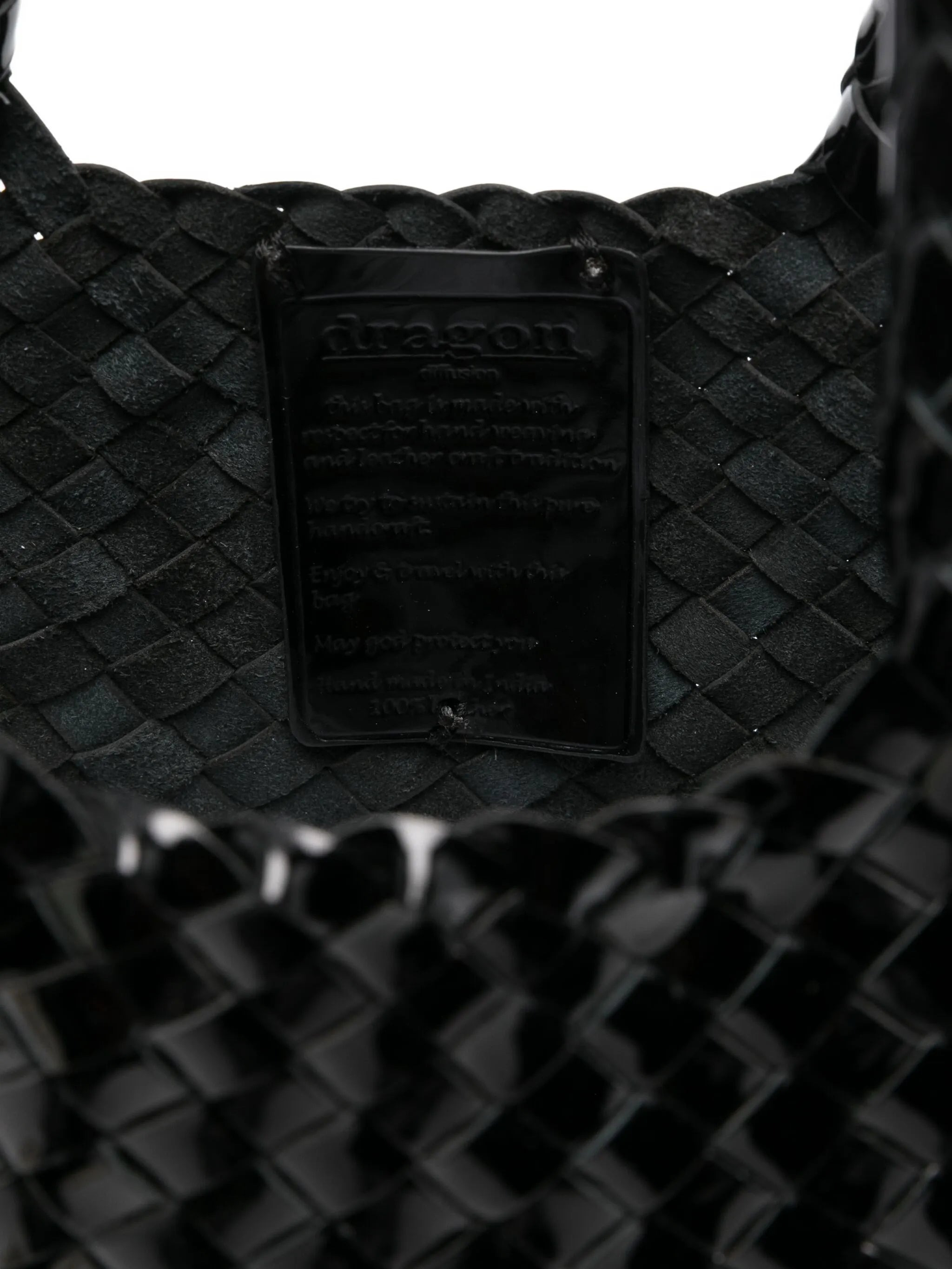 Dragon Diffusion Patent-leather Woven Tote Bag - 2