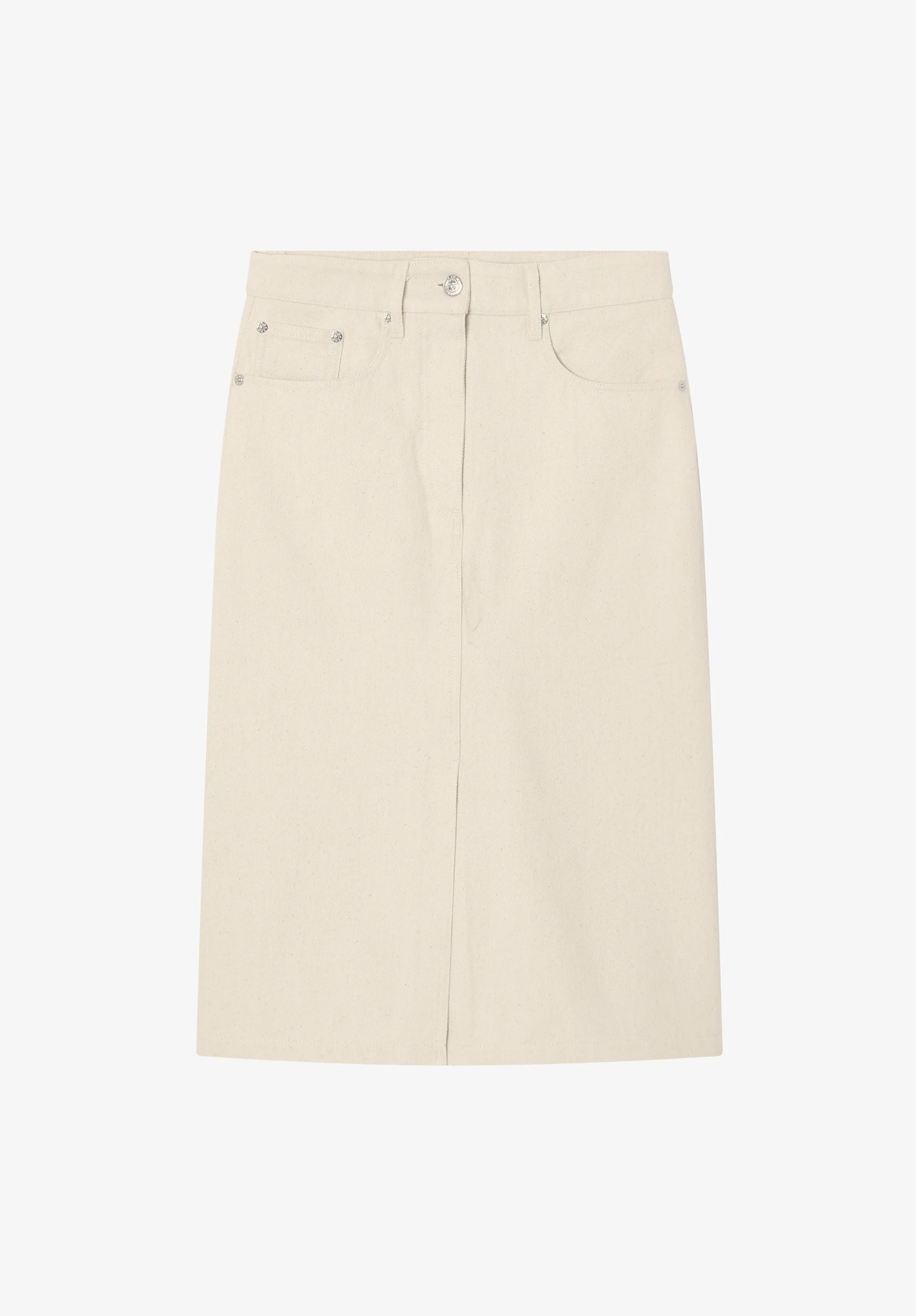 DENIM SPLIT SKIRT - 1