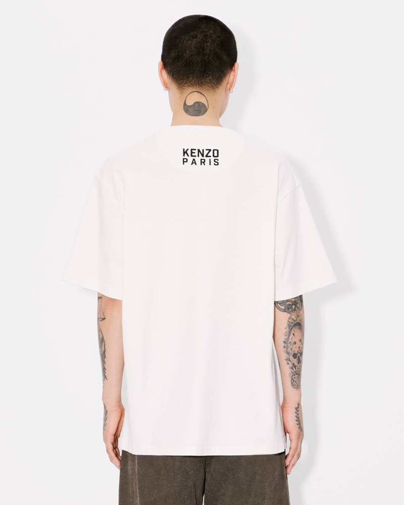 'KENZO Happy Tiger' embroidered oversized T-shirt in cotton 4