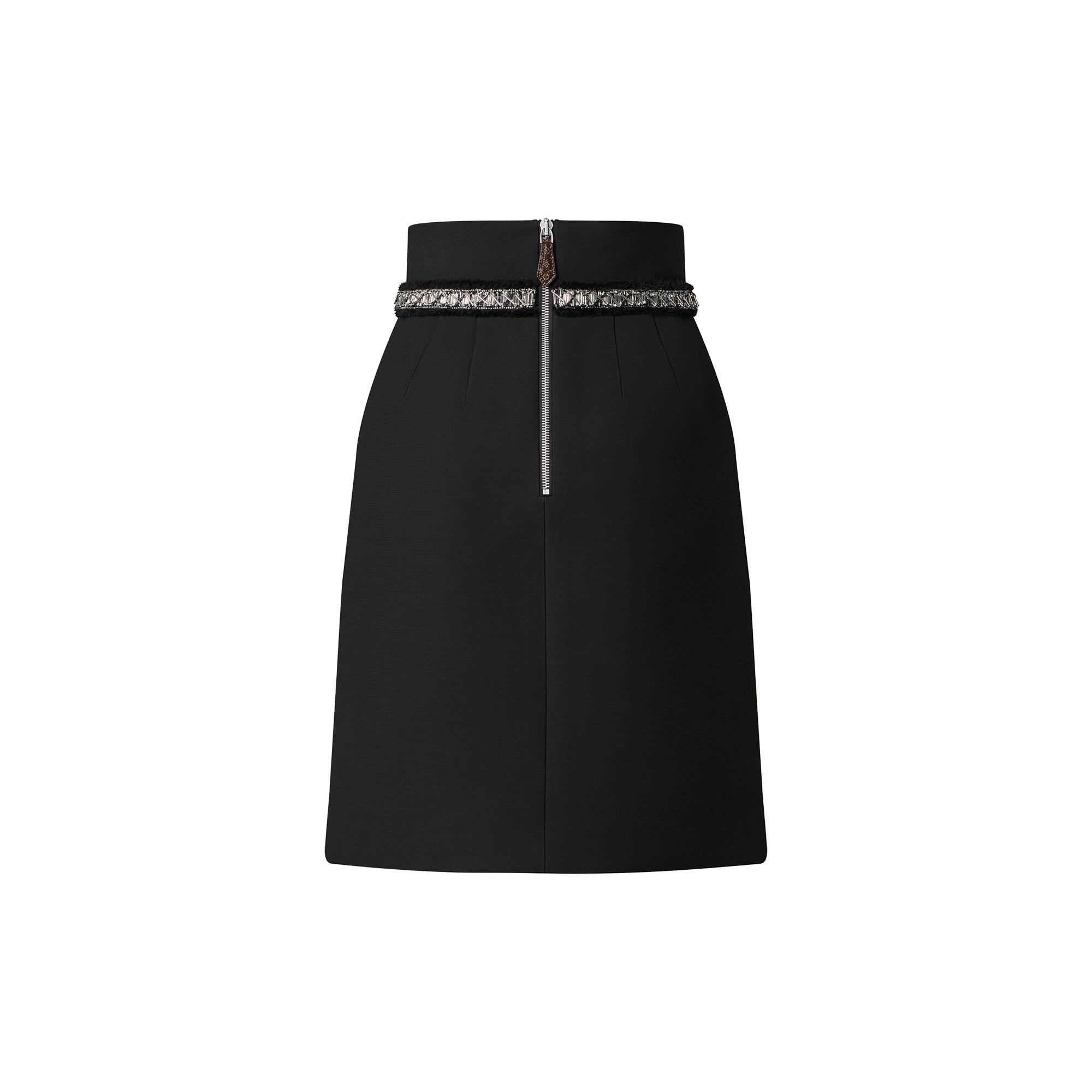 Rhinestone Trim Skirt - 3