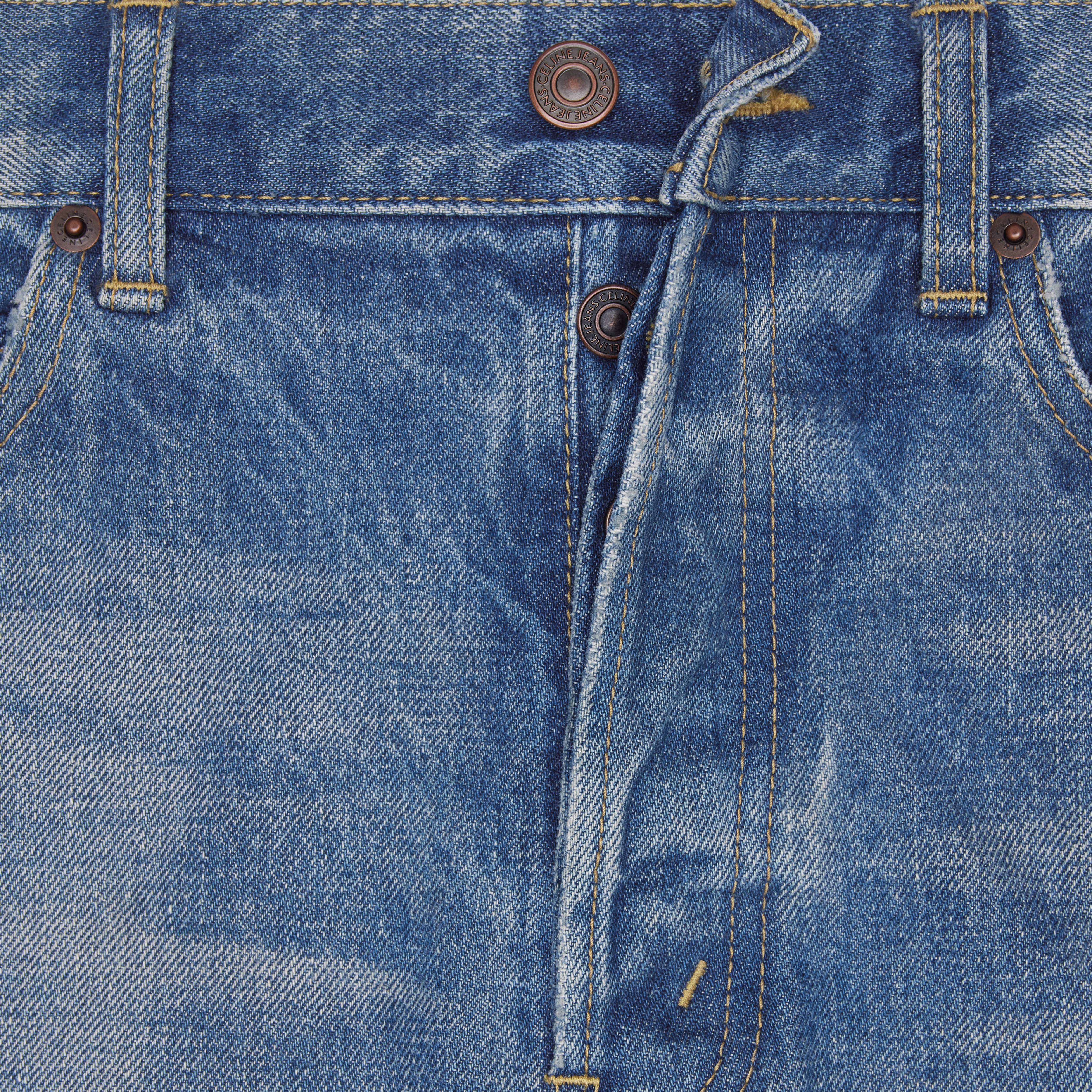 MINI SHORTS IN UNION WASH DENIM - 4
