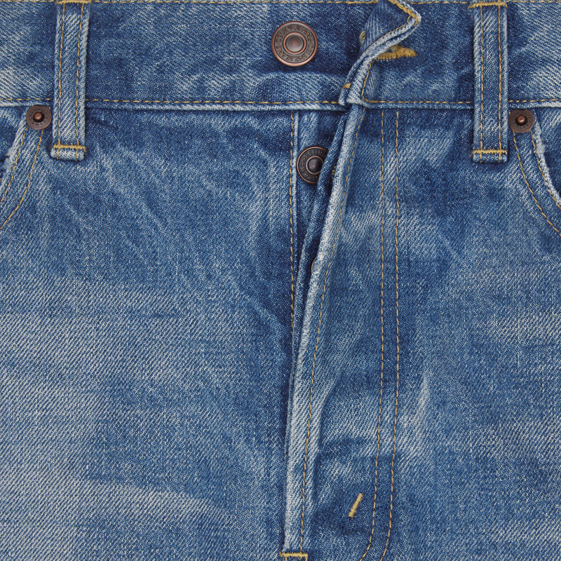 MINI SHORTS IN UNION WASH DENIM 4