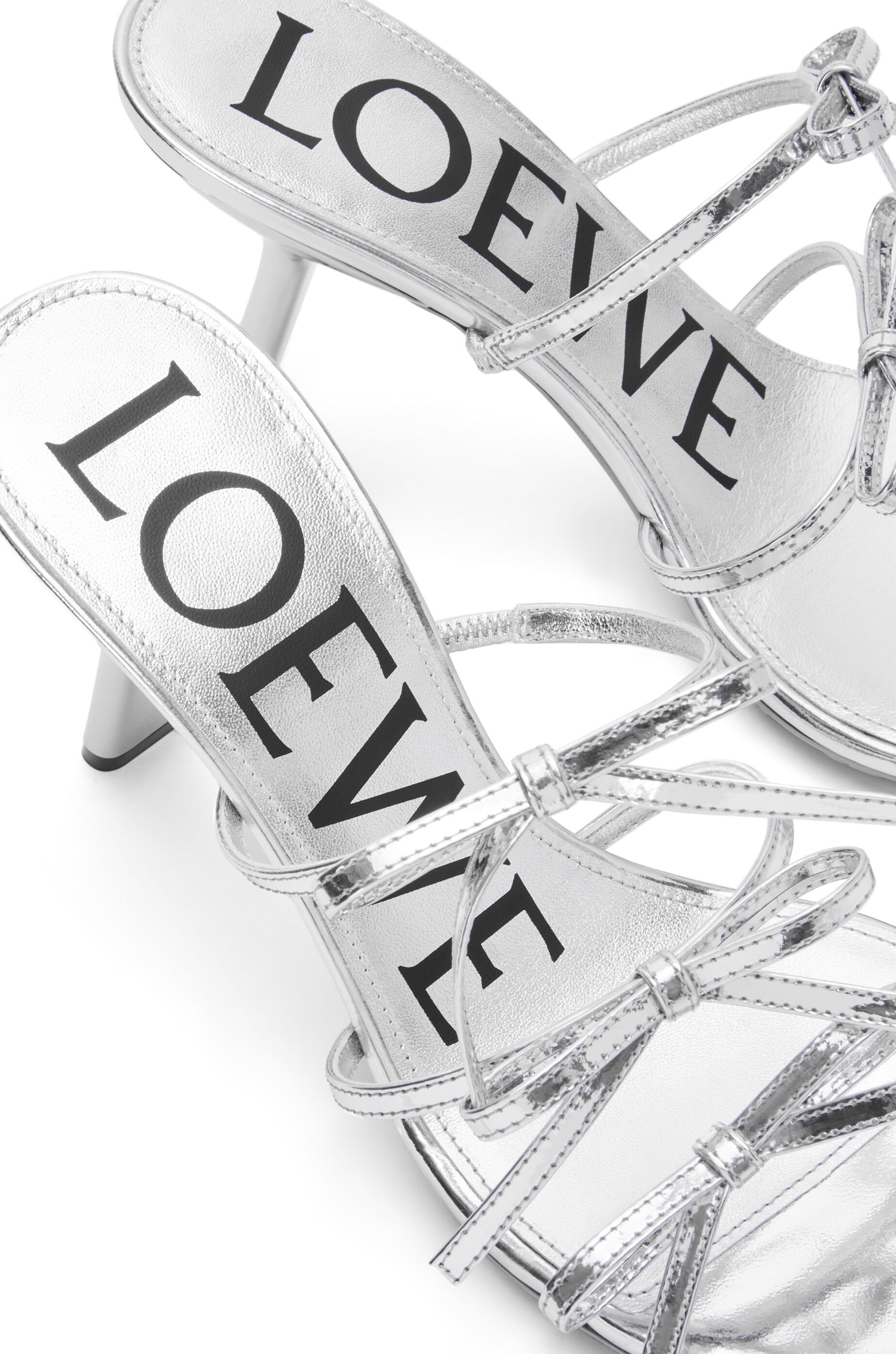 Petal sandal in metallic calfskin - 5