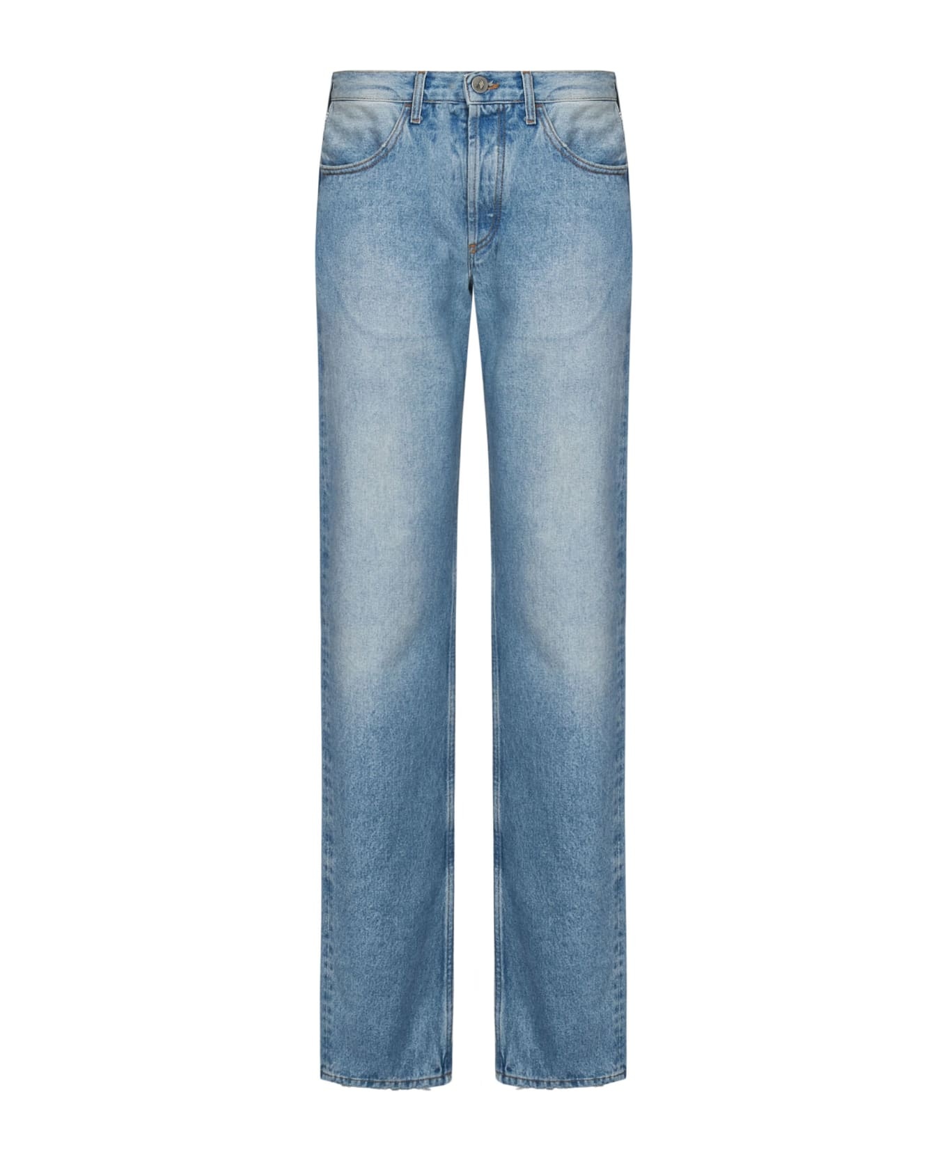 Light Blue Regular Denim Jeans - 1