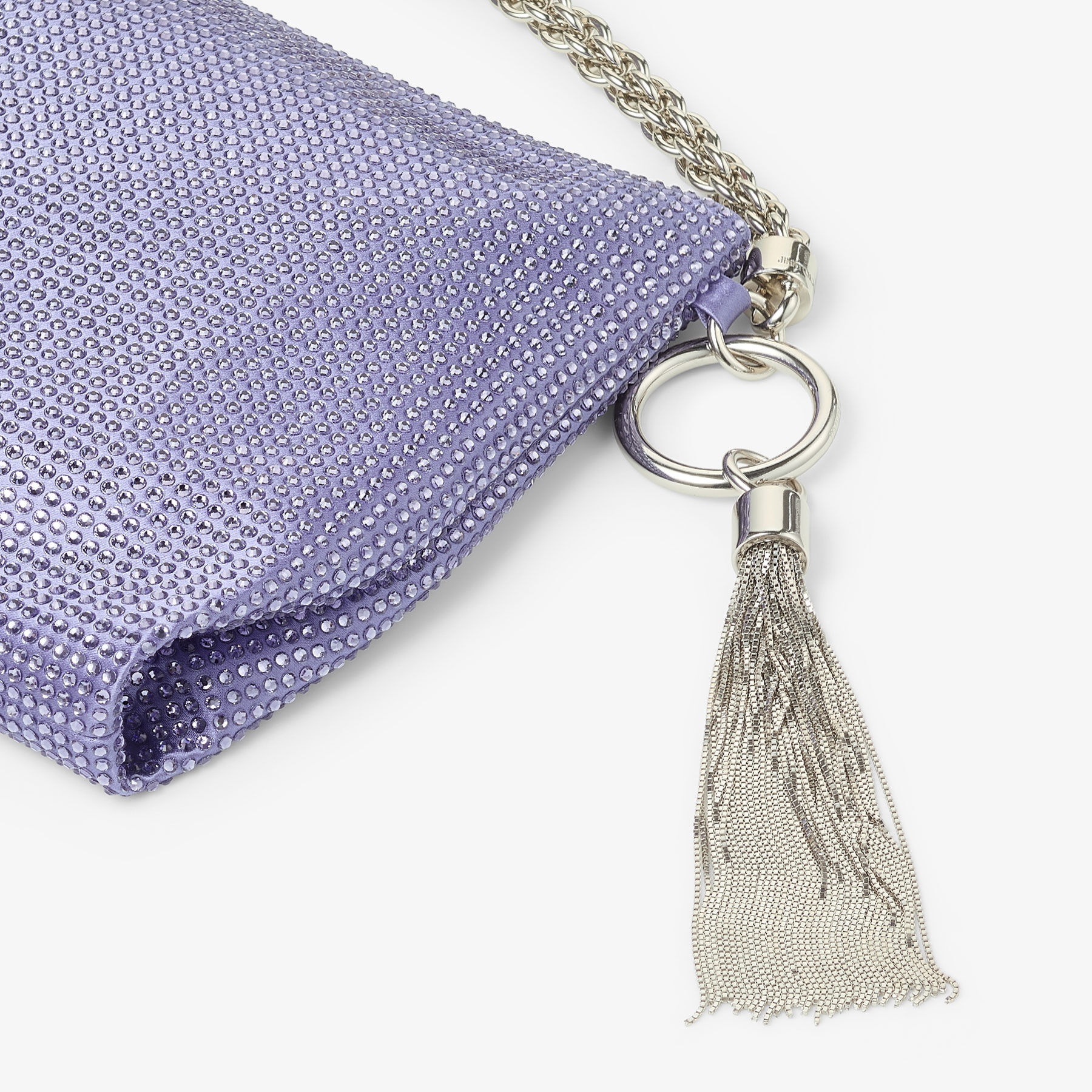 Callie
Tanzanite Satin Crystal Clutch Bag - 4