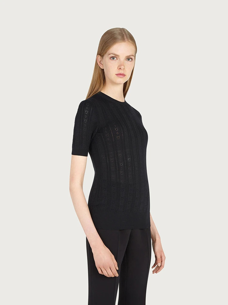 SHORT SLEEVED KNITTED TOP 5