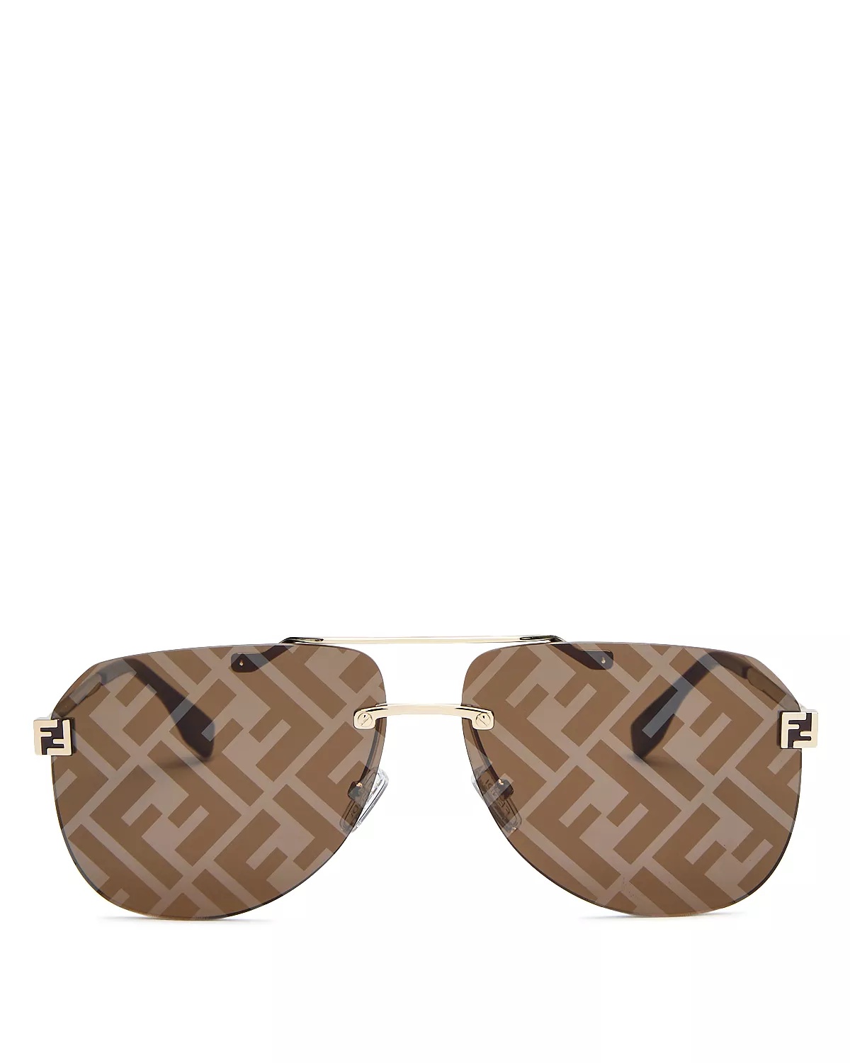 Fendi Sky Mirrored Pilot Sunglasses, 61mm - 4
