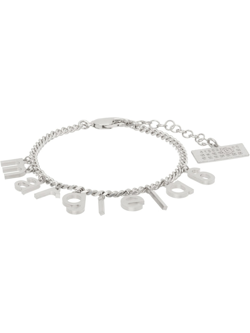 Silver Letter Logo Bracelet 1