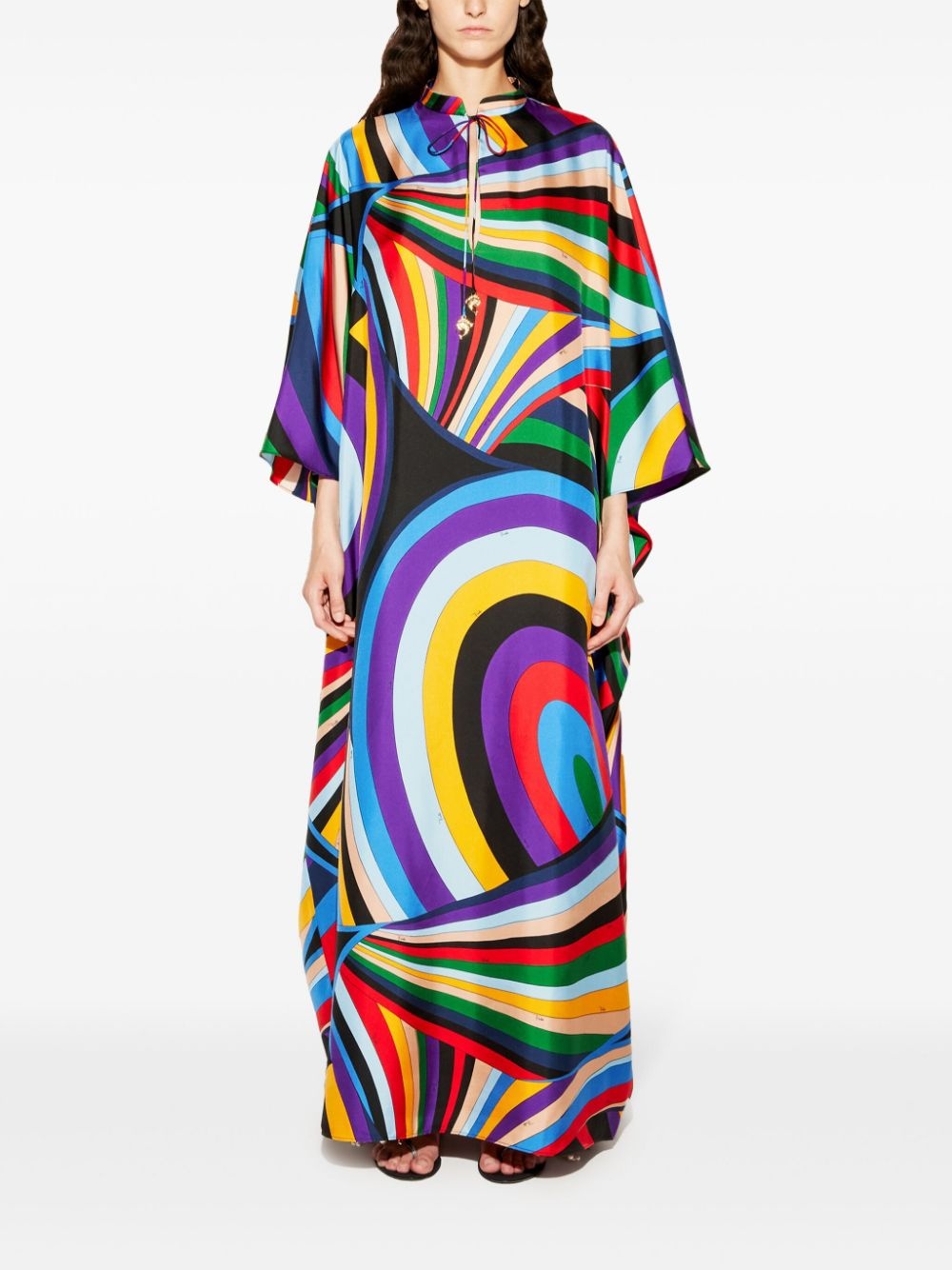 Iride-print kaftan - 2