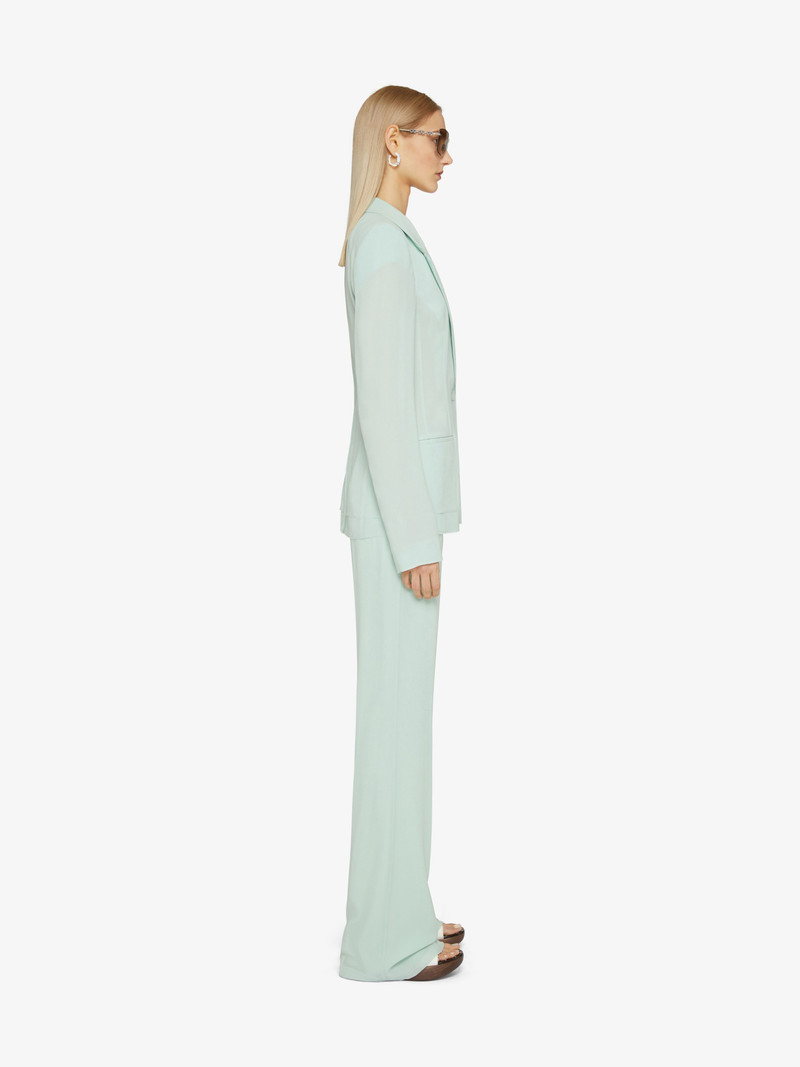 FLARE TAILORED PANTS IN SILK 3