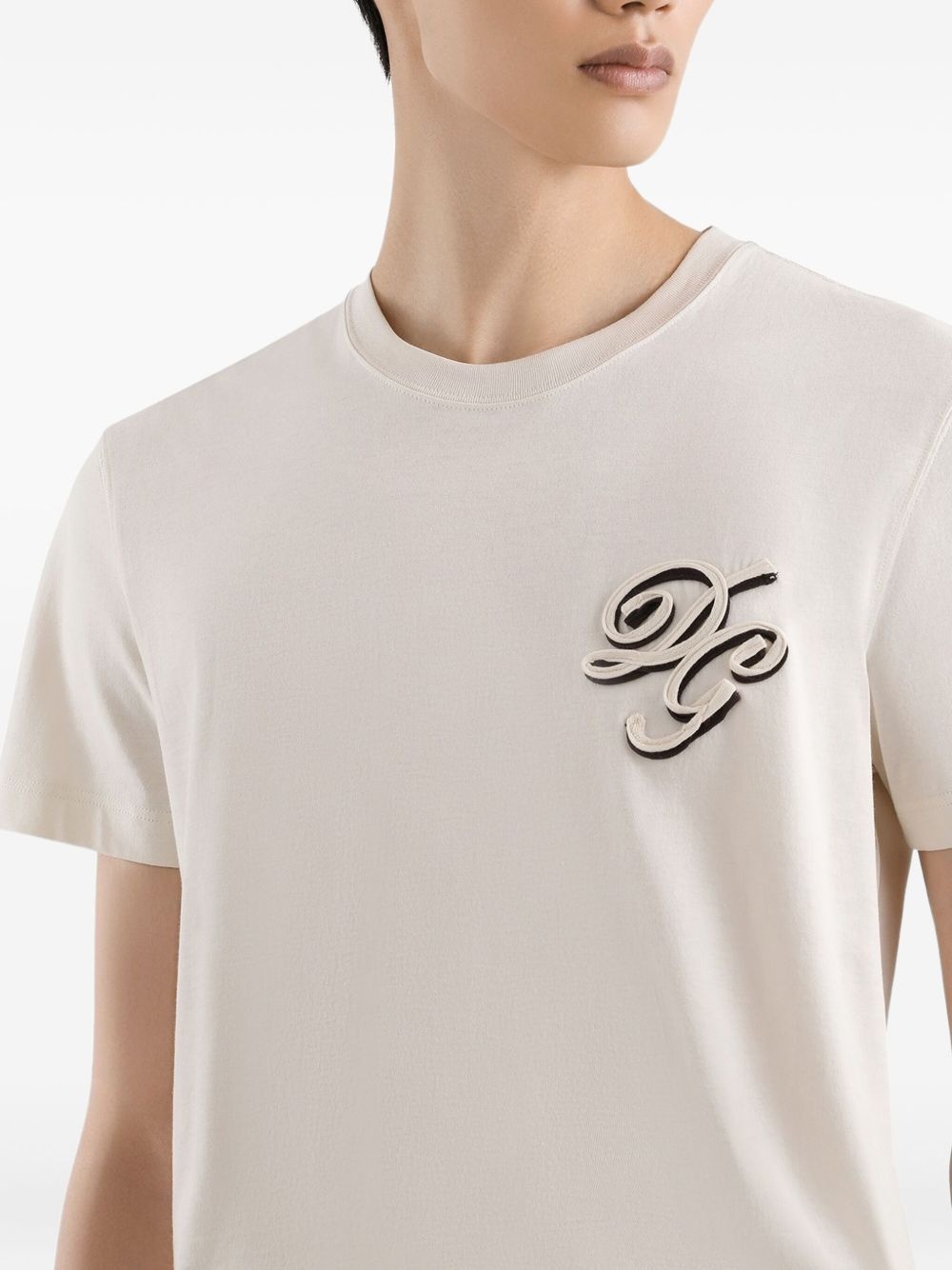 logo-appliqué crew-neck T-shirt - 4