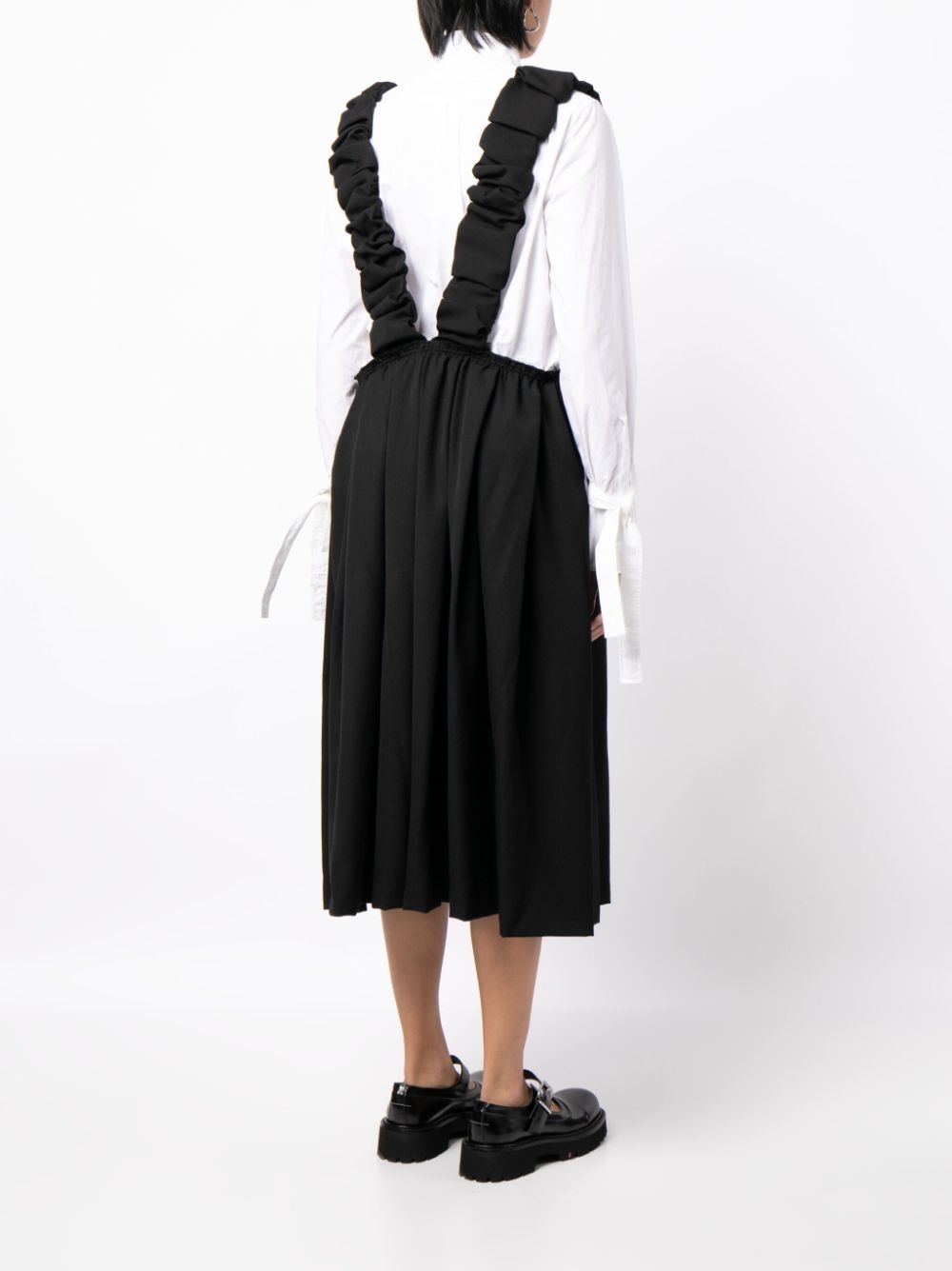 dungarees-style midi dress - 4