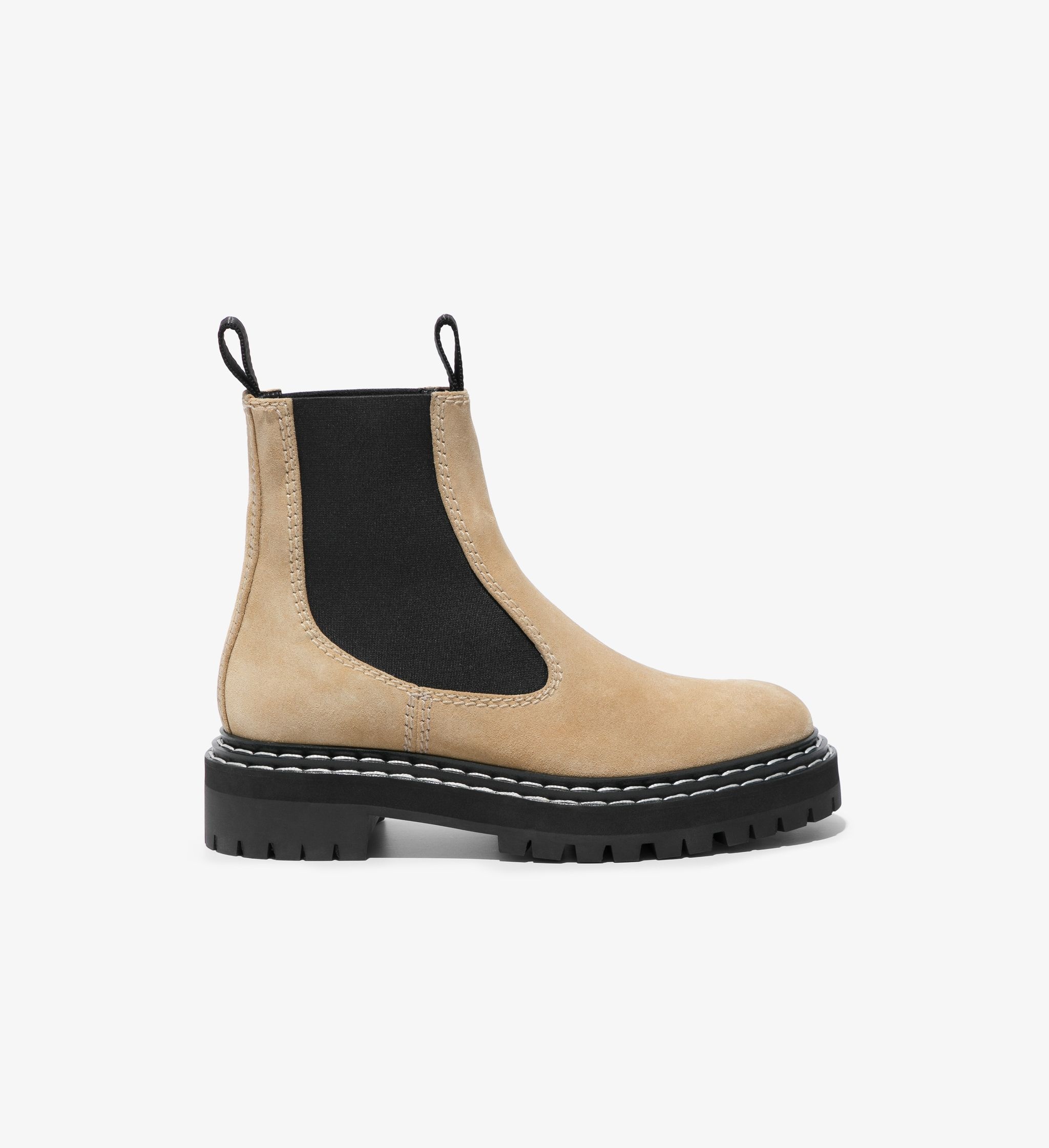 Suede Lug Sole Chelsea Boots - 1