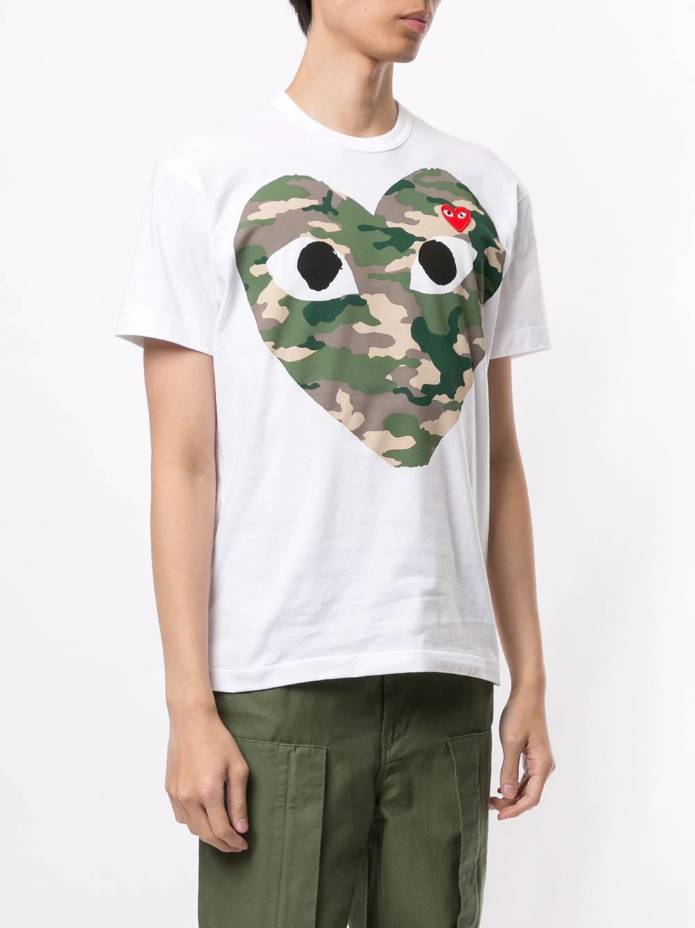 camouflage heart T-shirt - 3