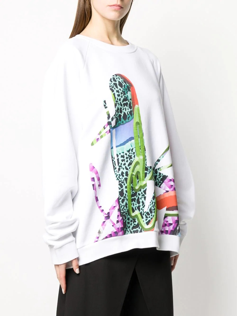 psychedelic print sweatshirt - 3