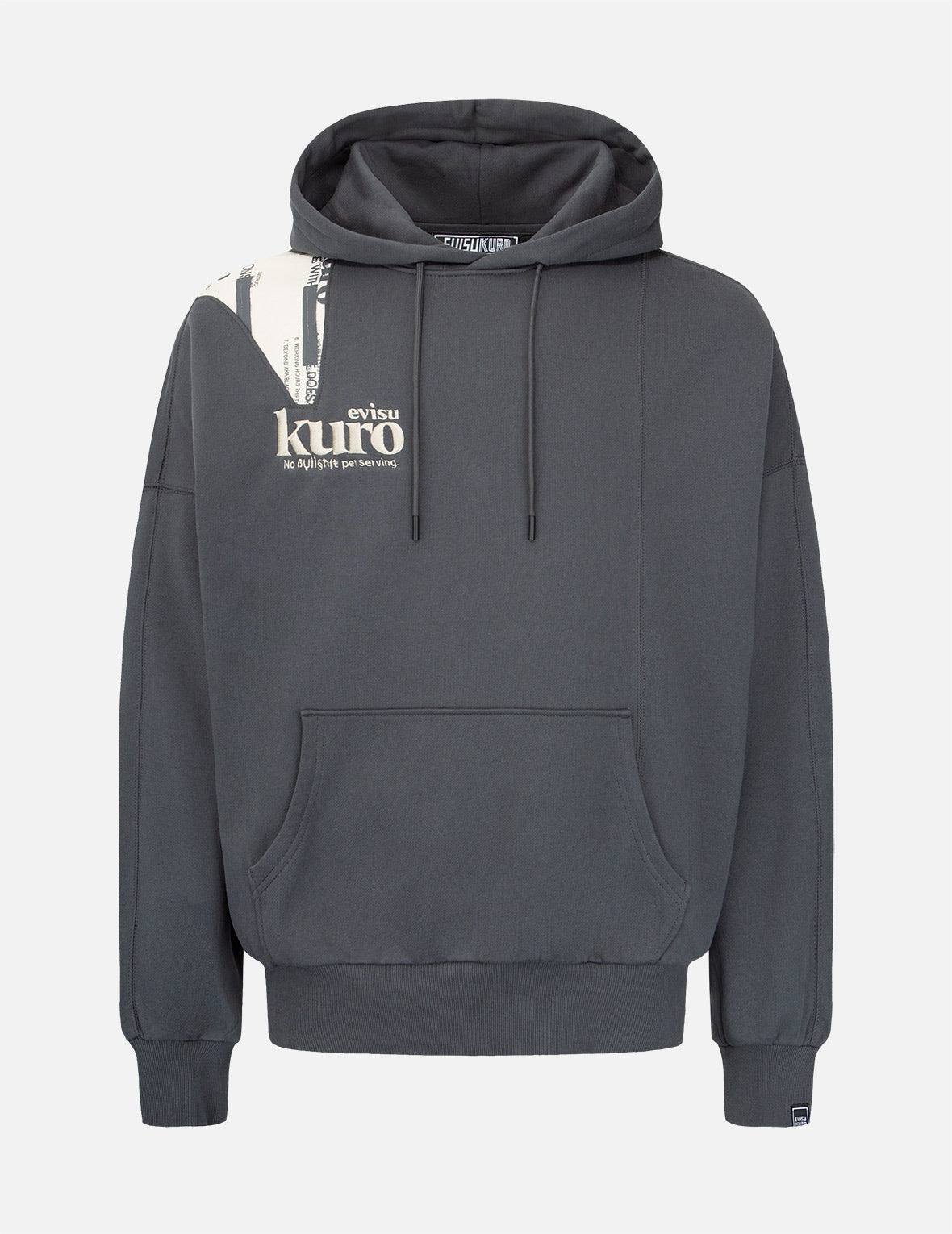 Logo Printed Pannel Hoodie - 1