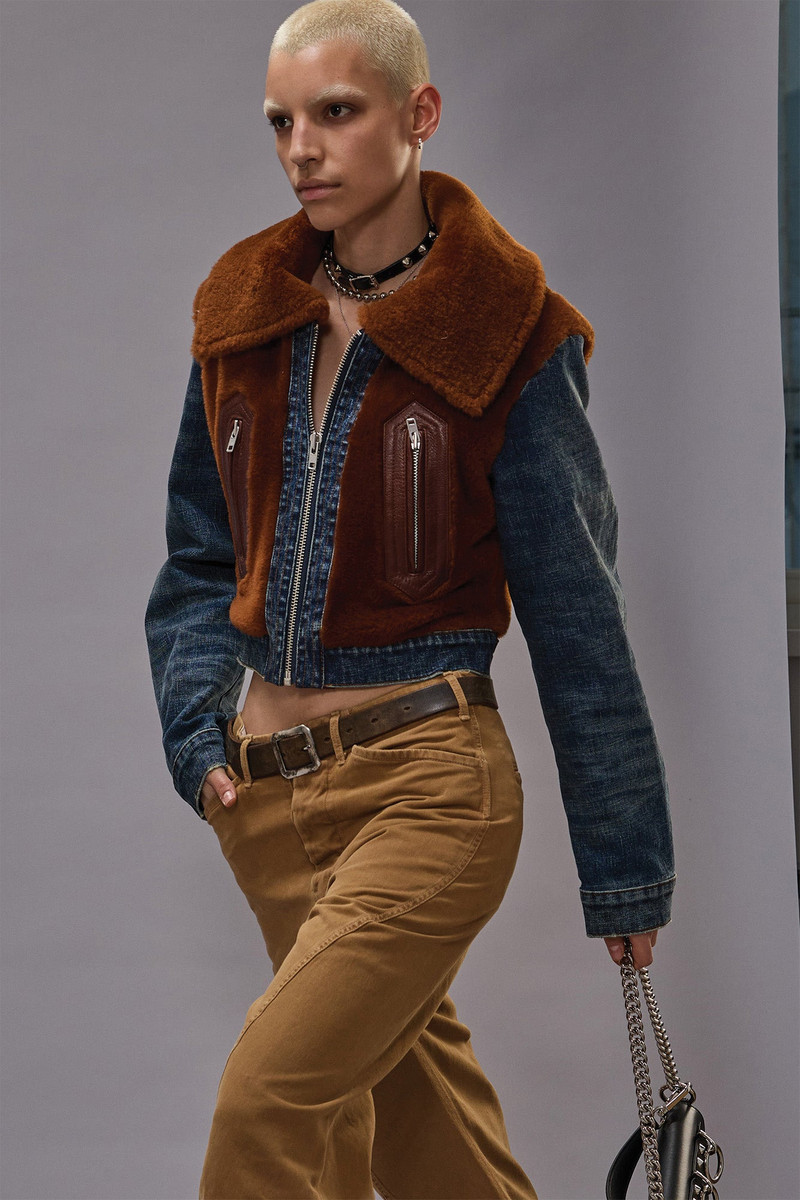 DENIM FUR JACKET 1