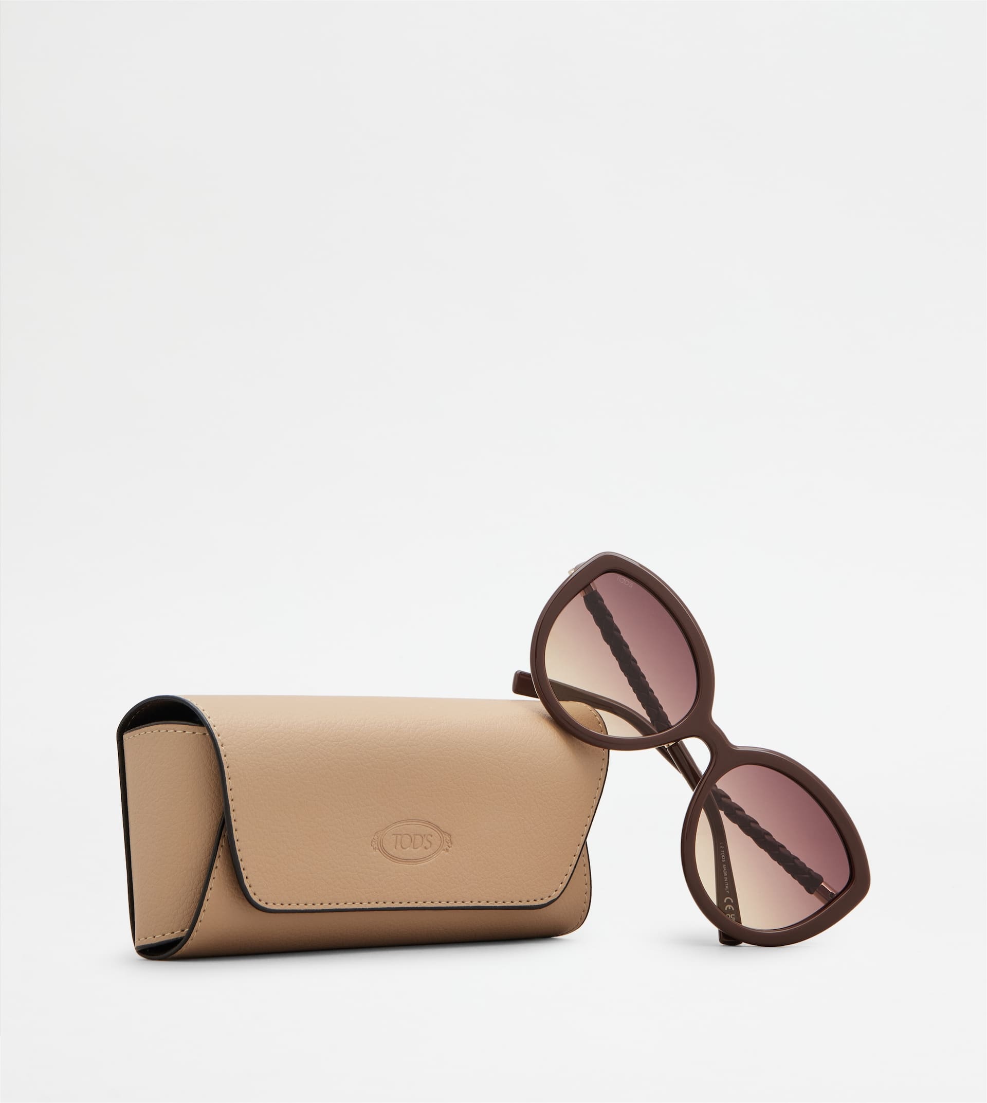 CAT-EYE SUNGLASSES - BURGUNDY - 5