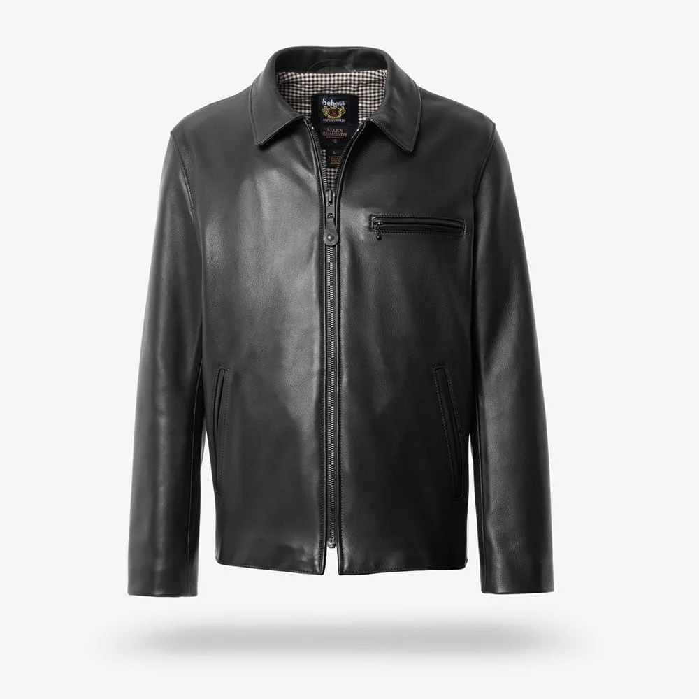 Schott® N.Y.C. X Allen Edmonds Leather Delivery Jacket - 1