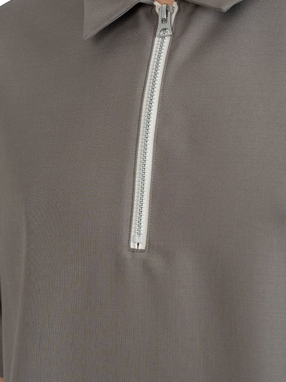 zip-front polo shirt - 4