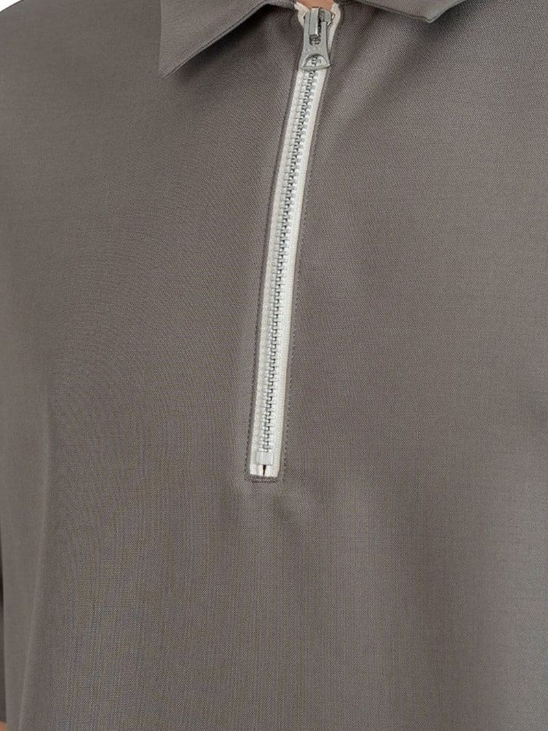 zip-front polo shirt 4