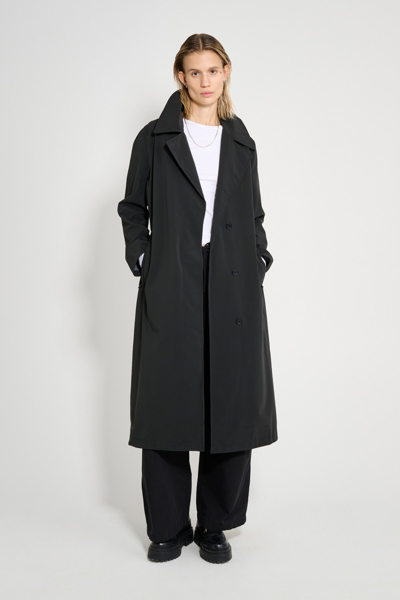 Wayfair Trench Coat Black 1