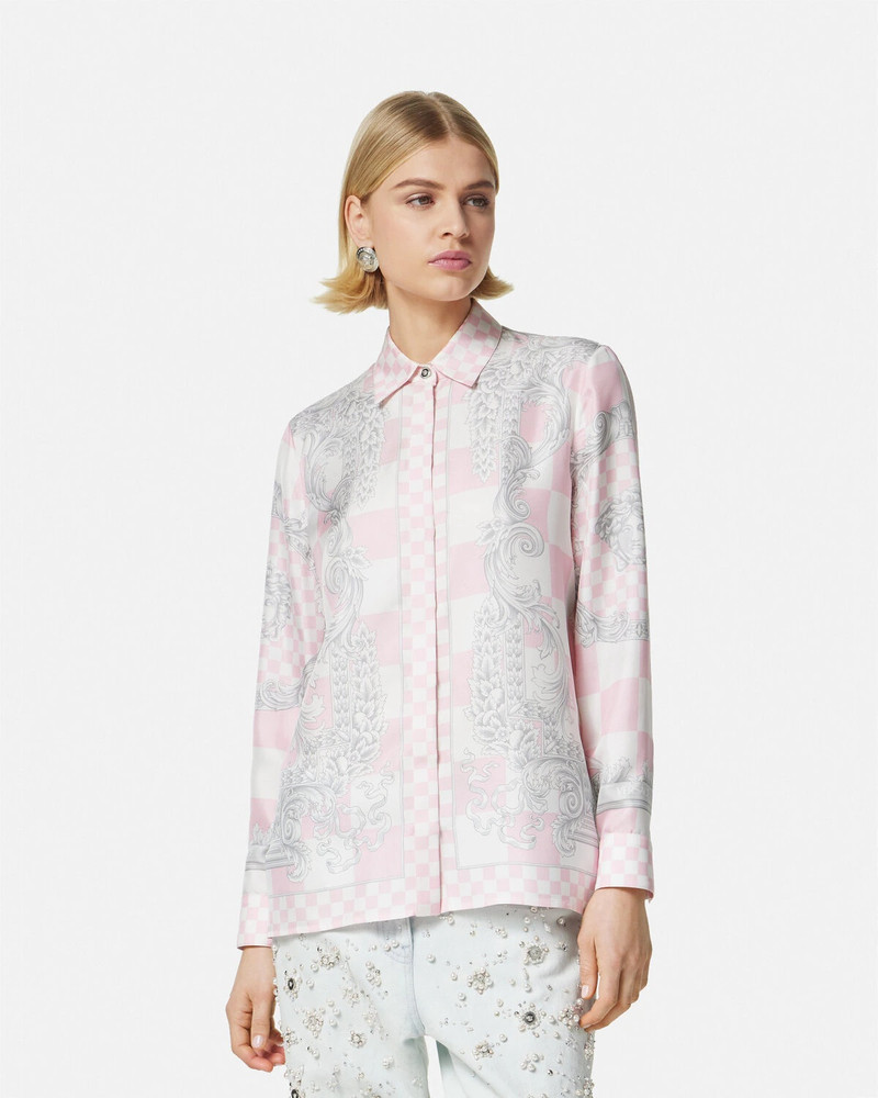 Medusa Contrasto Silk Shirt 4