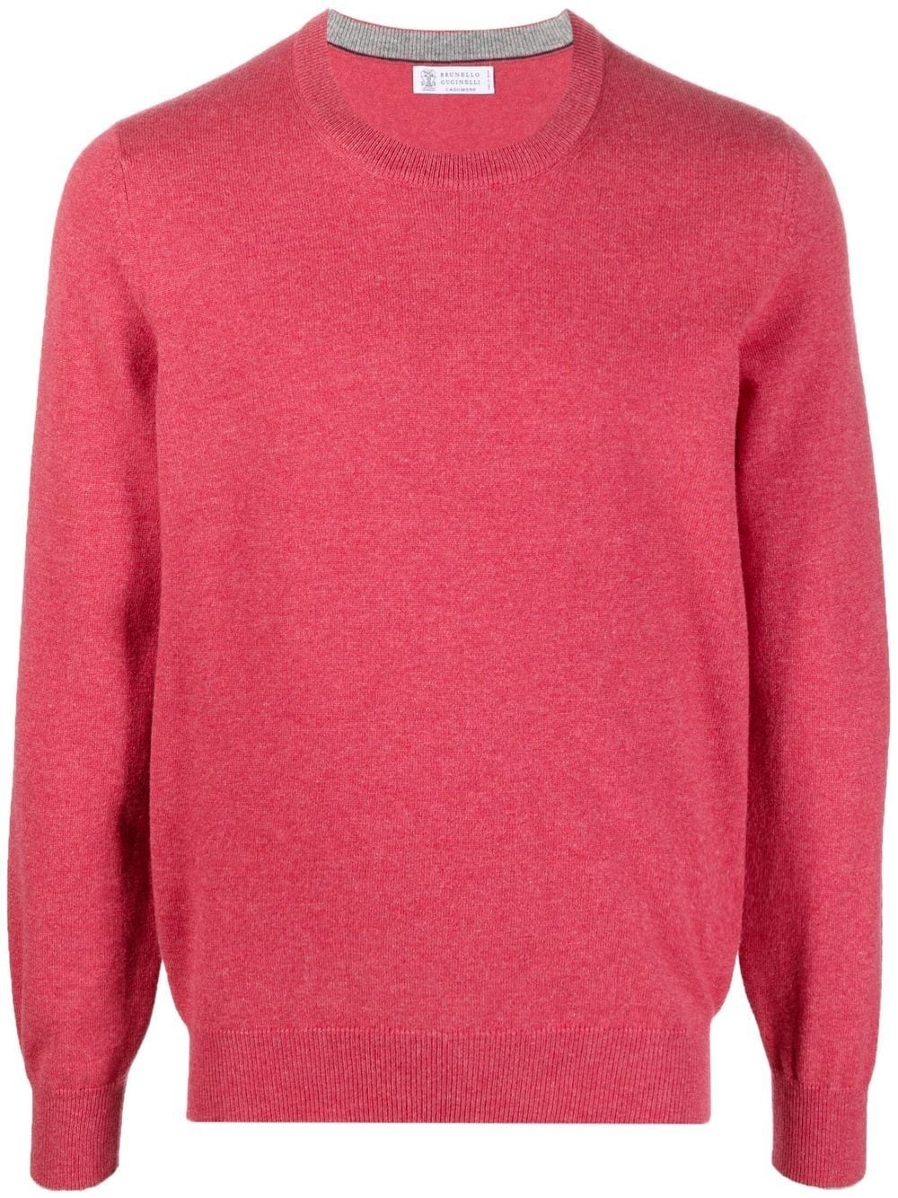 round-neck knit jumper - 1