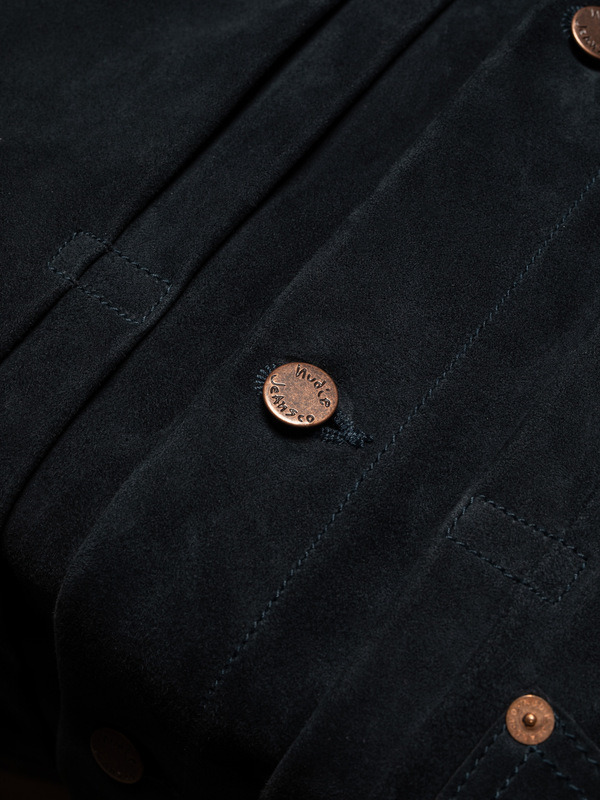 Dante II Suede Jacket Navy - 4