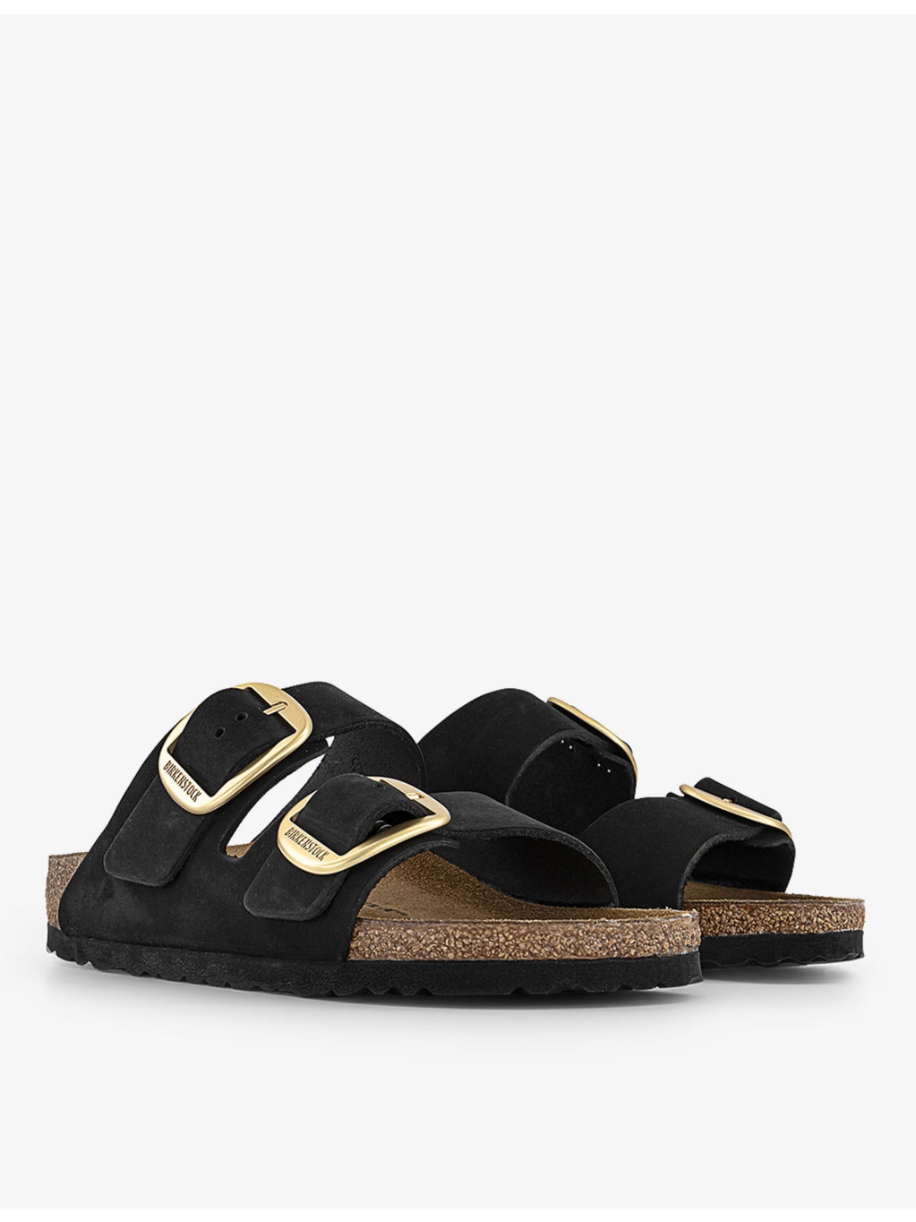 Arizona big-buckle two-strap leather sandals - 3