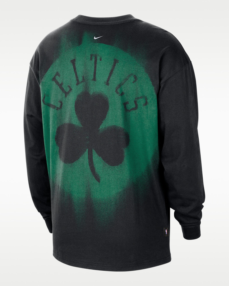 Boston Celtics Standard Issue Nike Men's Dri-FIT Long-Sleeve Basketball Top 1