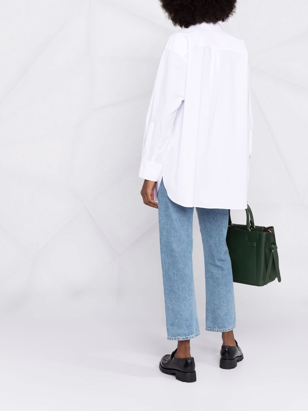 oversized poplin cotton shirt - 4