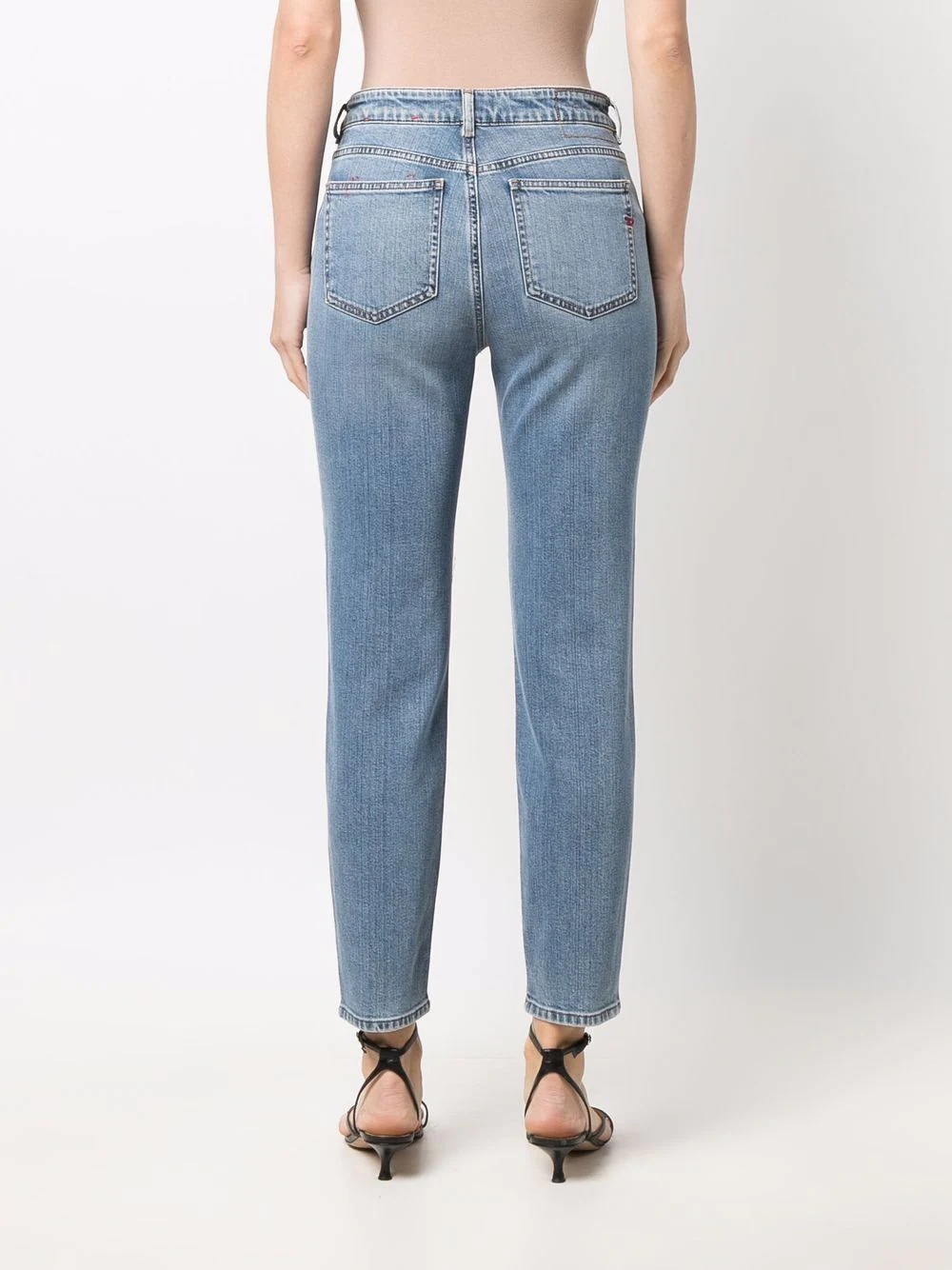 high-rise slim-cut jeans - 4