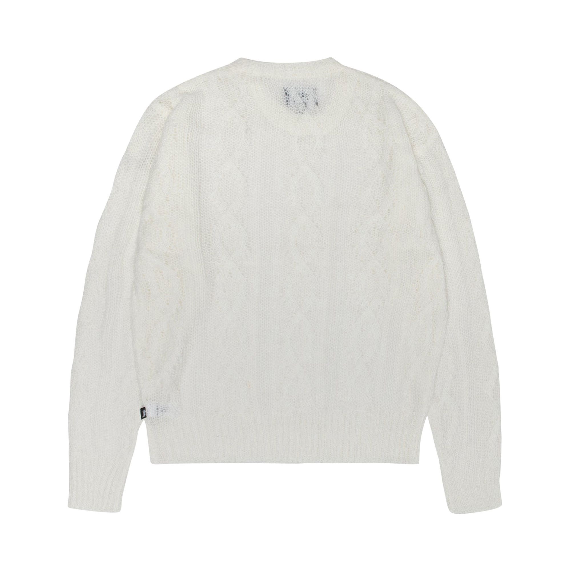 Stussy Cable Loose Knit Sweater 'Ivory' - 2