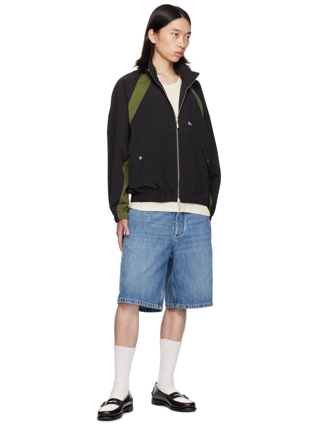 Black & Khaki Aerial Track Jacket - 4