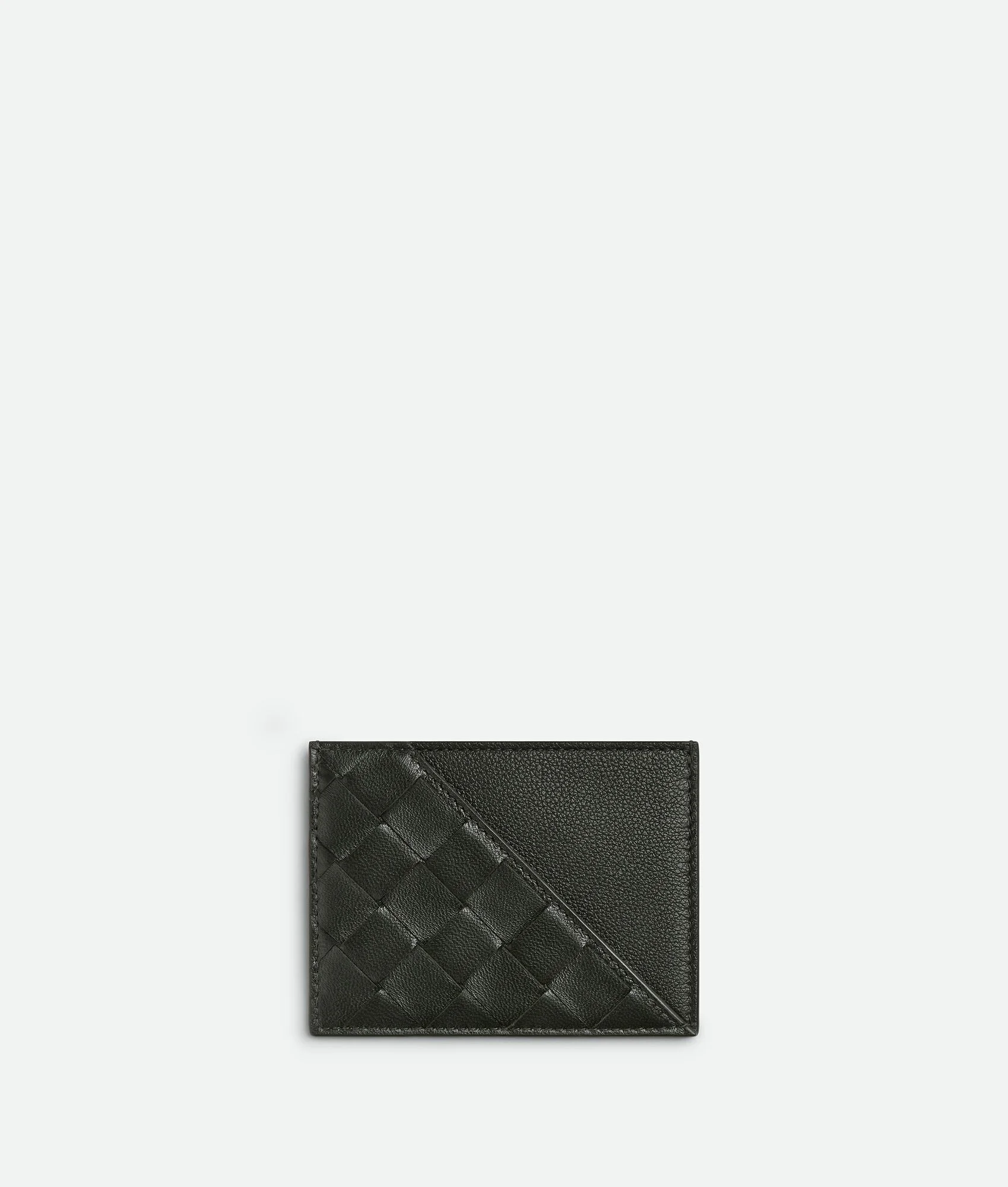 Intrecciato Diagonal Credit Card Case - 1