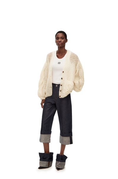 Loewe Anagram cardigan in mohair outlook