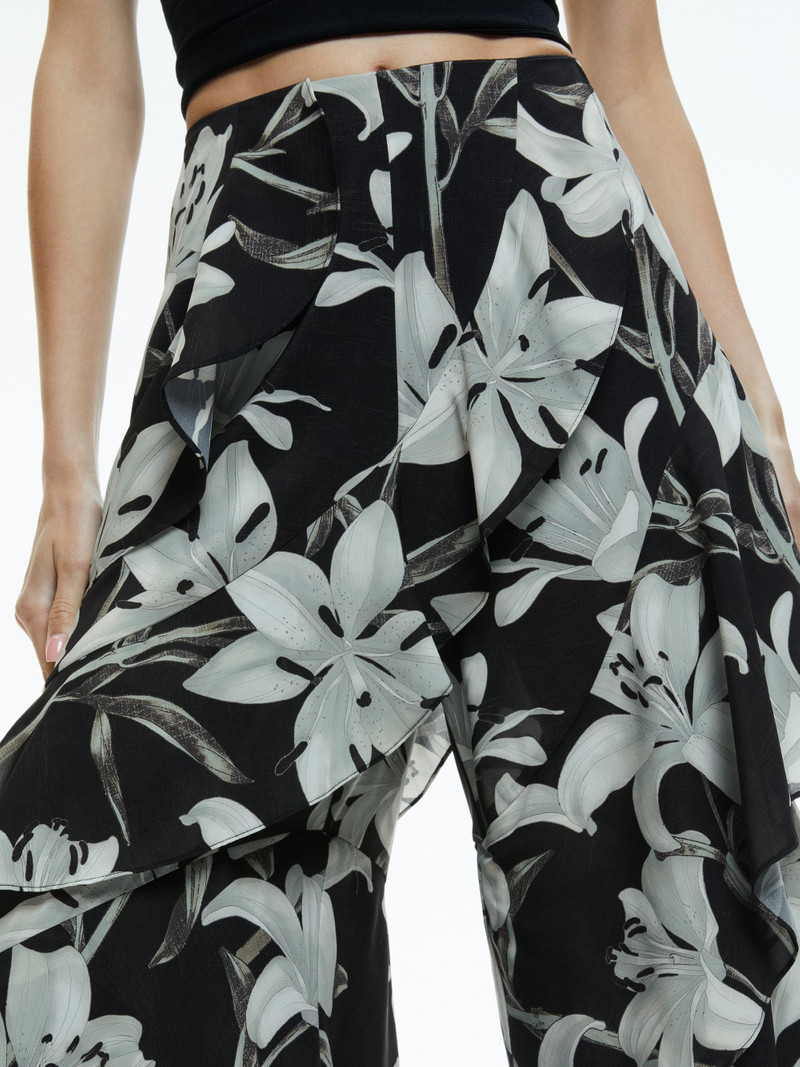 LOTUS HIGH RISE WIDE LEG RUFFLE PANT 5