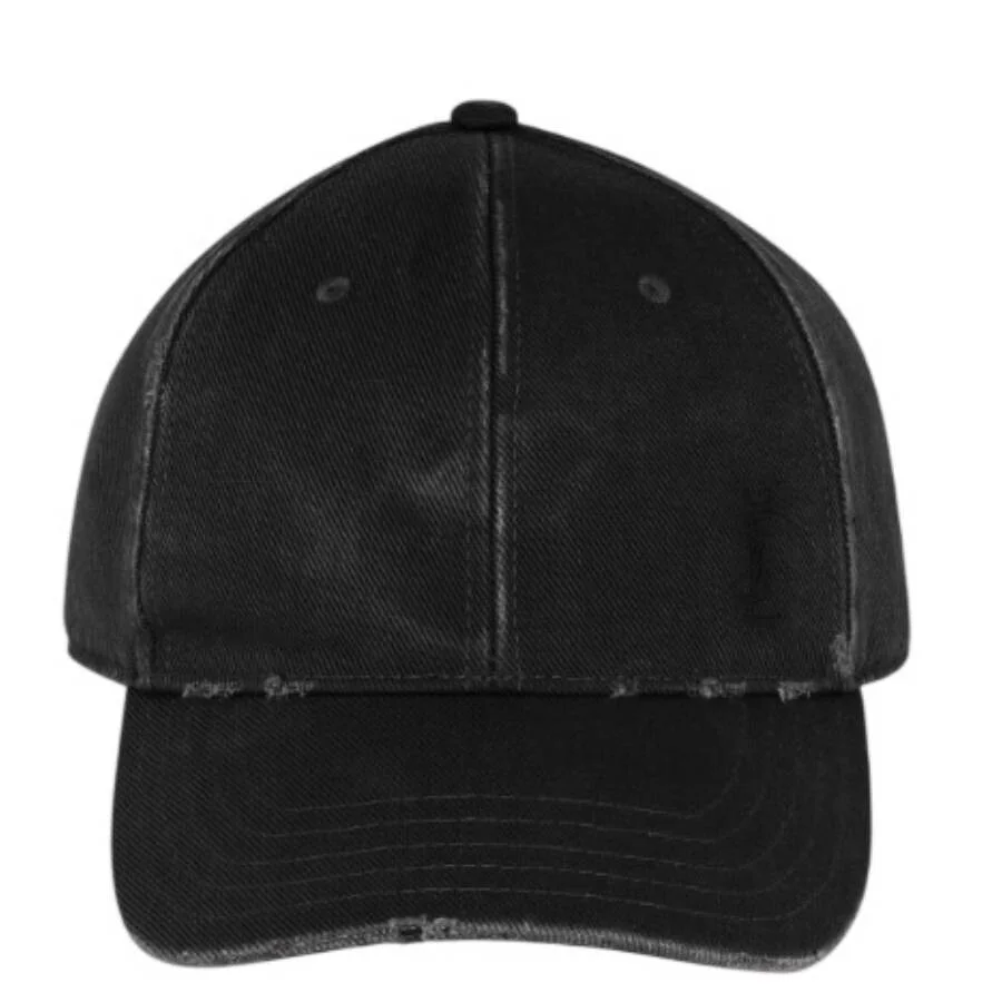 Saint Laurent Washed Denim Cassandre Cap - 1